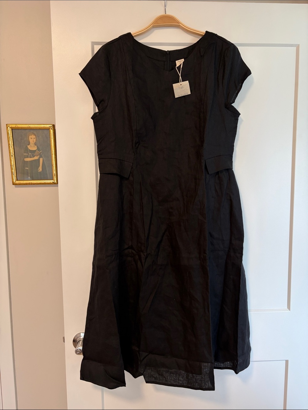 Lintico Elegant 100% Linen Midi Dress